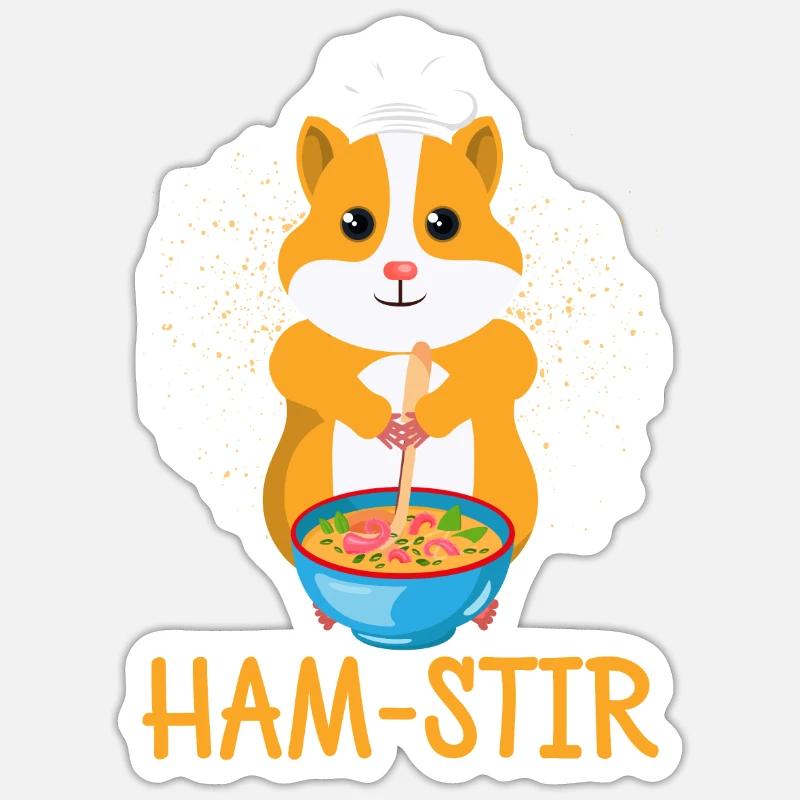 hamster Sticker size S (10 x 10 cm)