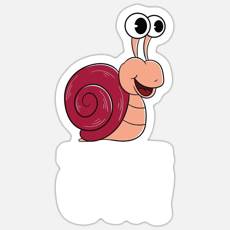 Snail Mode On Sticker size S (10 x 10 cm)