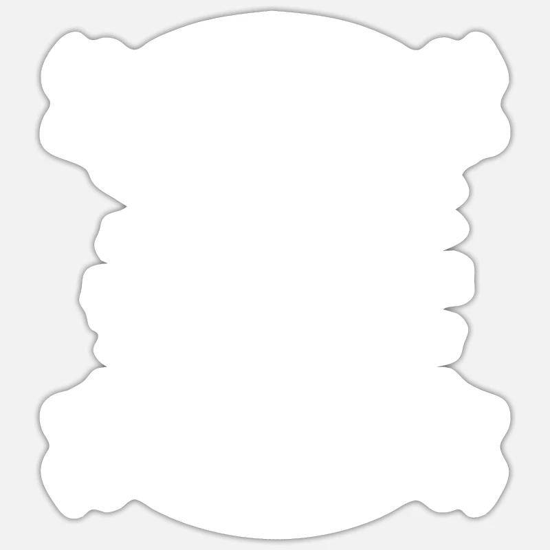 Cactus Jardin Cactus - Sticker taille S (10 x 10 cm) - blanc mat