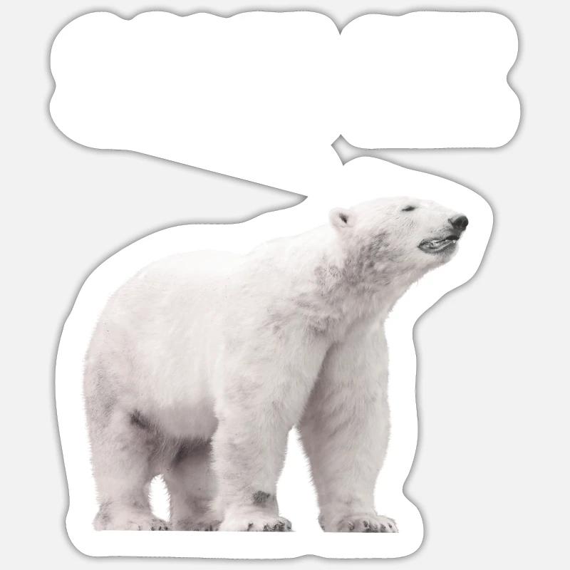 Save me Eisbär Klima Protest Klimawandel Rettung Sticker Größe S (10 x 10 cm)