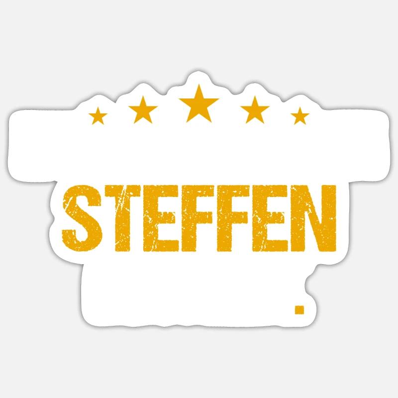 Lass das mal den STeffen machen Name Sticker Größe S (10 x 10 cm)