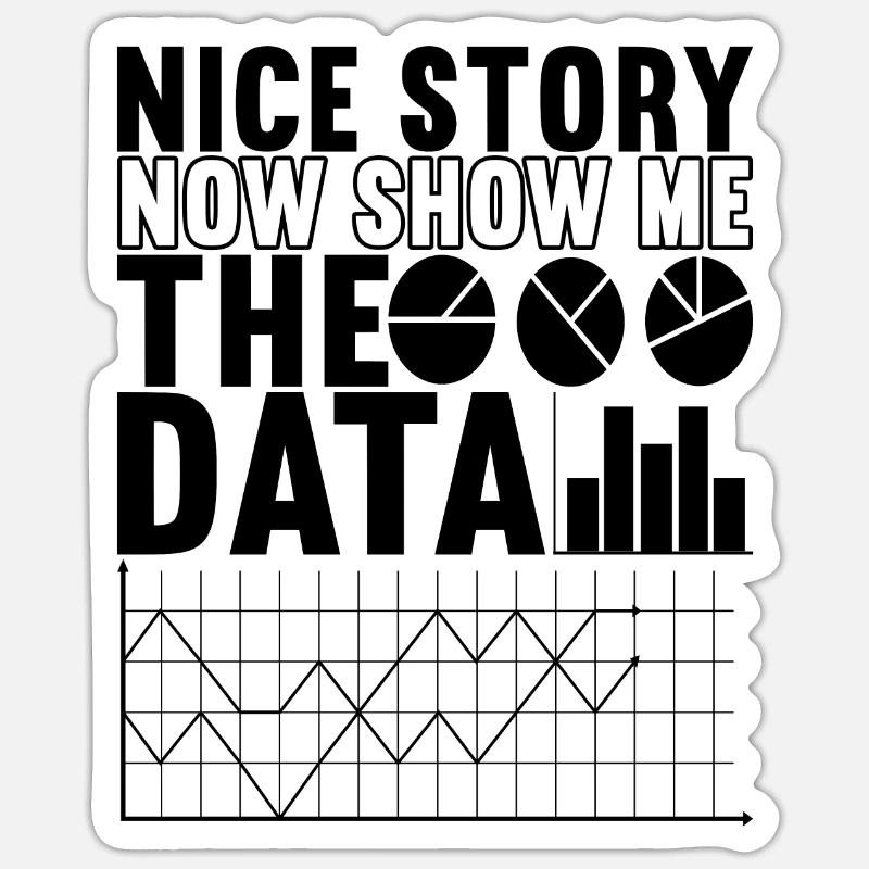 Data Scientist Data Analyst Sticker Größe S (10 x 10 cm)