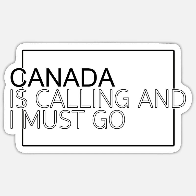 Canada Saying - Sticker size S (10 x 10 cm) - white matte