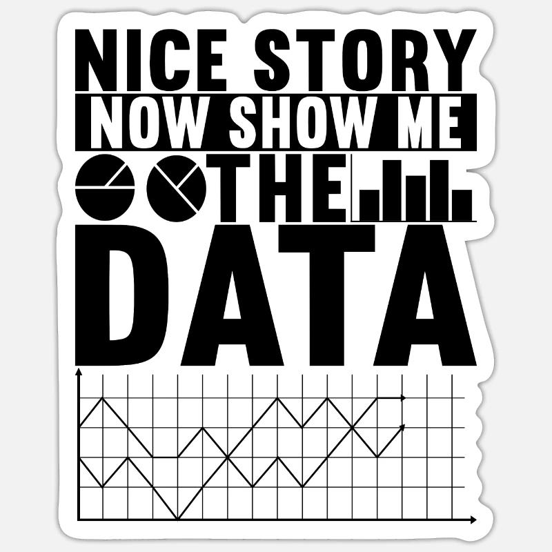 Analyste de données Data Scientist Sticker taille S (10 x 10 cm)