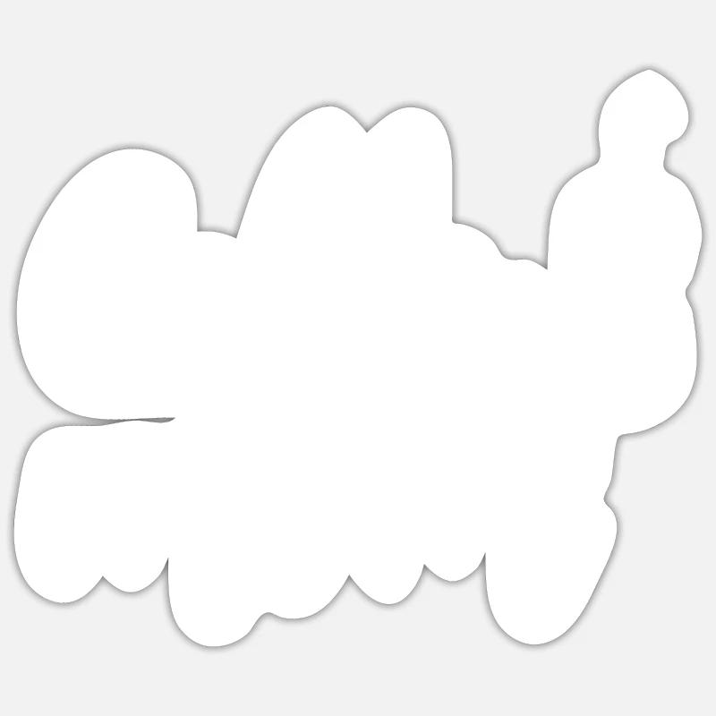 Cello Lustiges Geschenk Viola - Sticker Größe S (10 x 10 cm) - Mattweiß