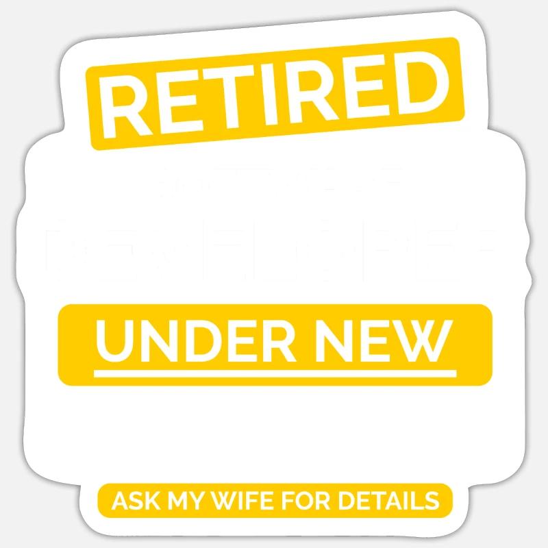 Software Developer Retirement - Sticker size S (10 x 10 cm) - white matte