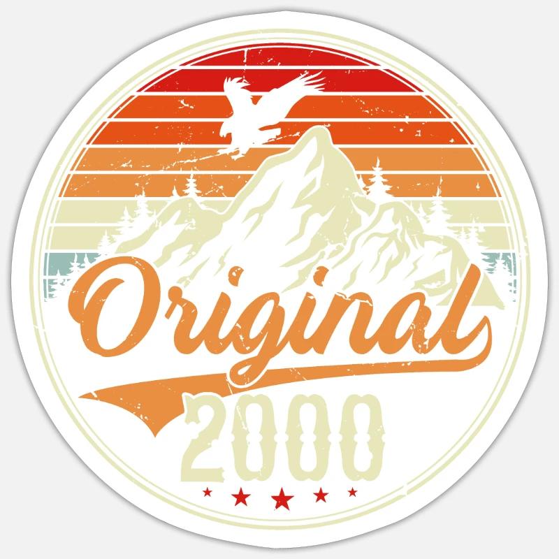 Original 2000 - Sticker Größe S (10 x 10 cm) - Mattweiß
