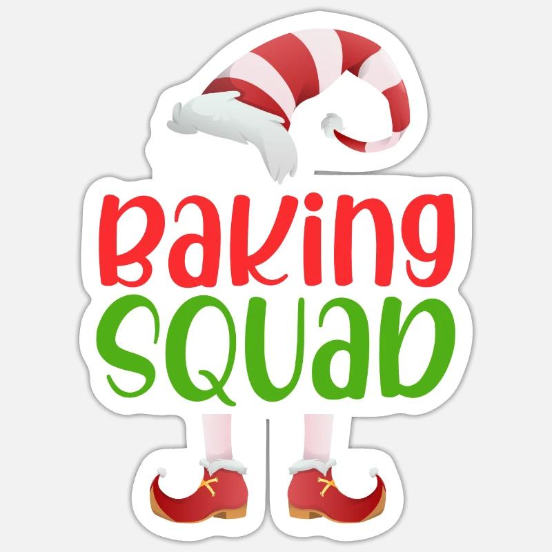 The Baking Squad - Sticker size S (10 x 10 cm) - white matte