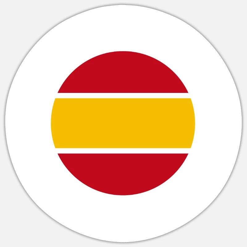 Ein Spanier muss tun - Sticker Größe S (10 x 10 cm) - Mattweiß
