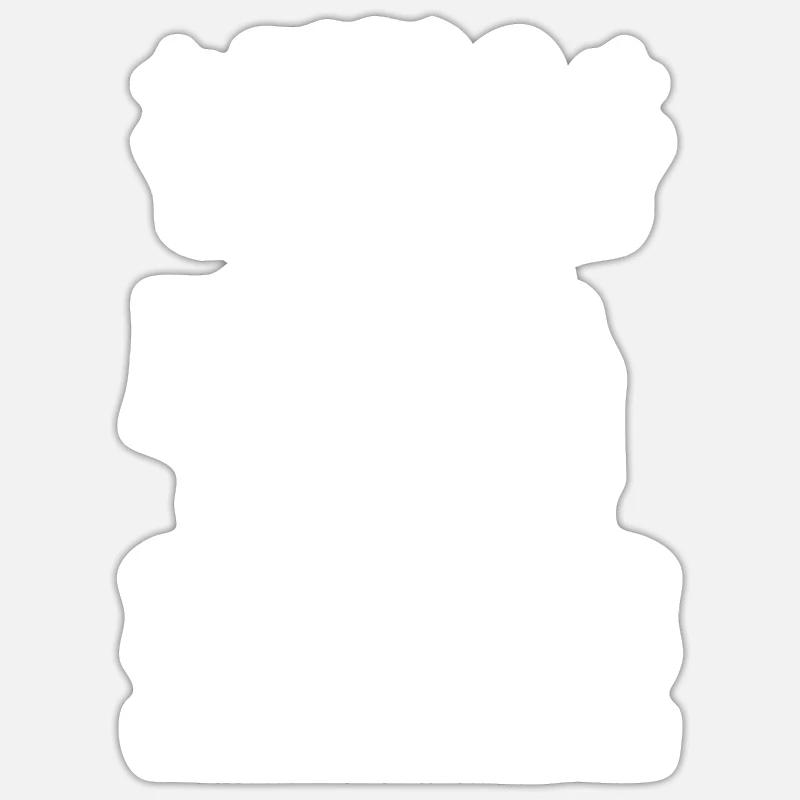 Papa 3 Kinder Papa von 3 Kindern Geschenk - Sticker Größe S (10 x 10 cm) - Mattweiß