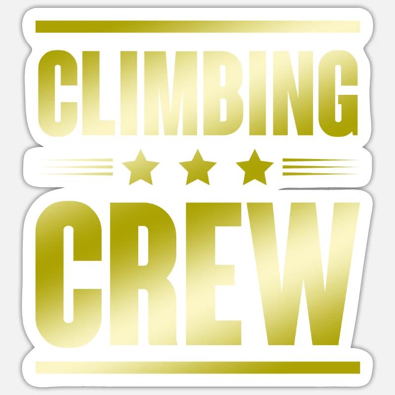 Climbing Crew - Sticker size S (10 x 10 cm) - white matte