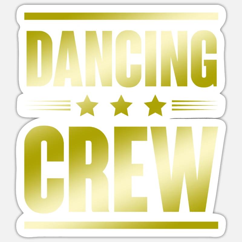 Dancing Crew - Sticker size S (10 x 10 cm) - white matte