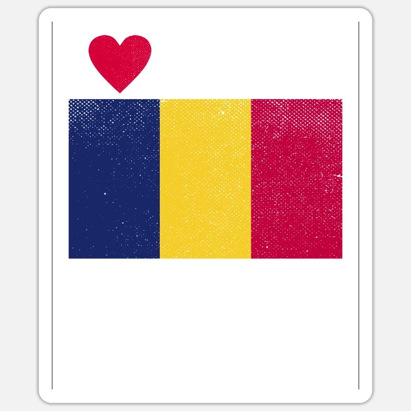 Souvenir Tchad Sticker taille S (10 x 10 cm)
