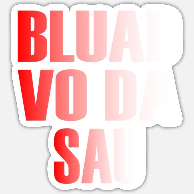Munich Dialecte bavarois Dialecte bavarois Dicton Sticker taille S (10 x 10 cm)