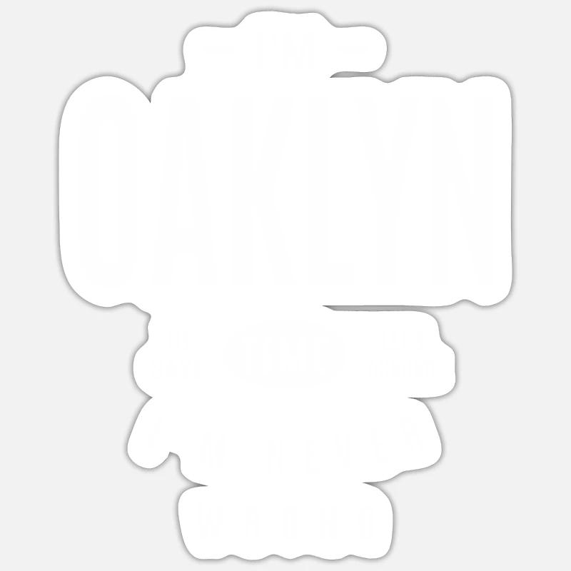 Oaklyn Personalized Name - Sticker size S (10 x 10 cm) - white matte