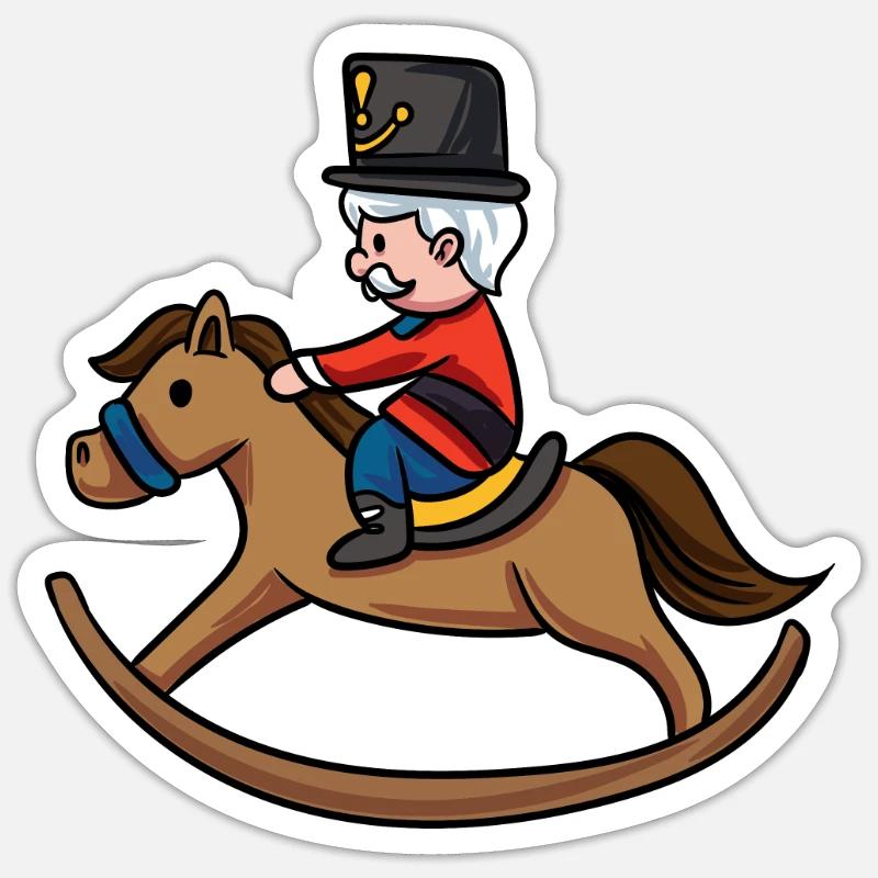 Nutcracker - Sticker size S (10 x 10 cm) - white matte