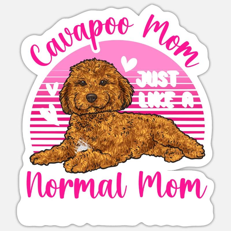 Cavapoo Cavoodle Capoodle Hund Sticker Größe S (10 x 10 cm)