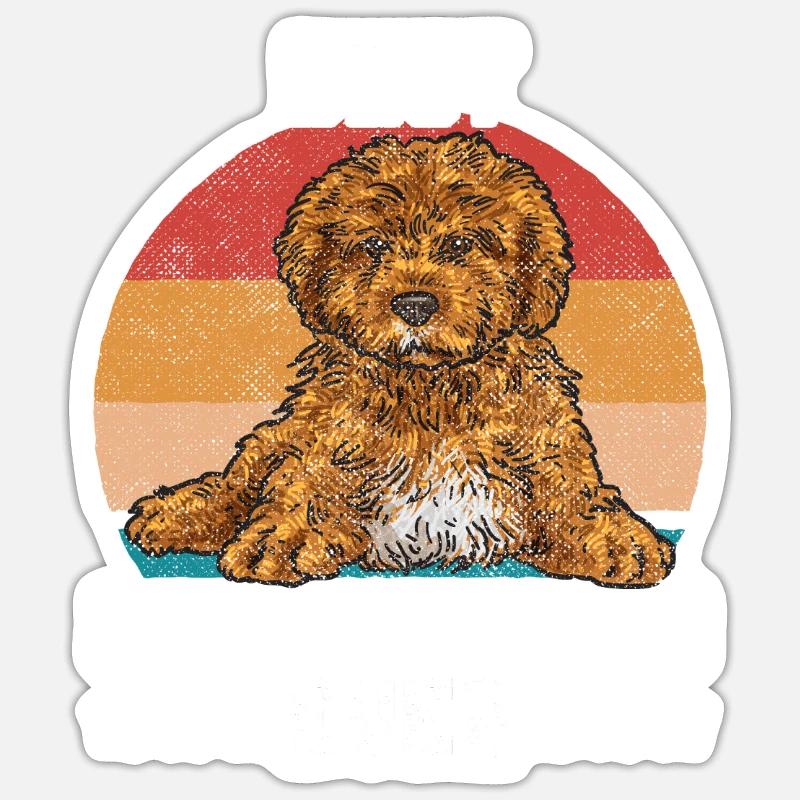 Cavapoo Cavoodle Capoodle Hund Sticker Größe S (10 x 10 cm)