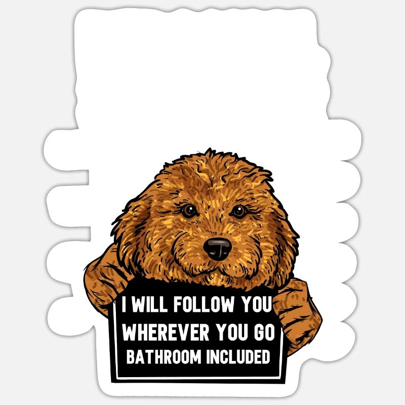 Cavapoo Cavoodle Capoodle Chien Sticker taille S (10 x 10 cm)