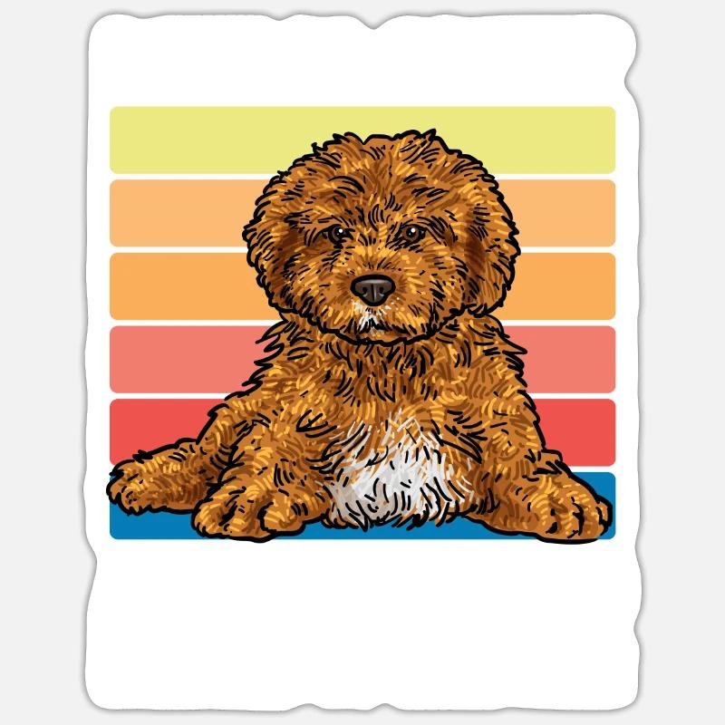 Cavapoo Cavoodle Capoodle Dog Sticker size S (10 x 10 cm)