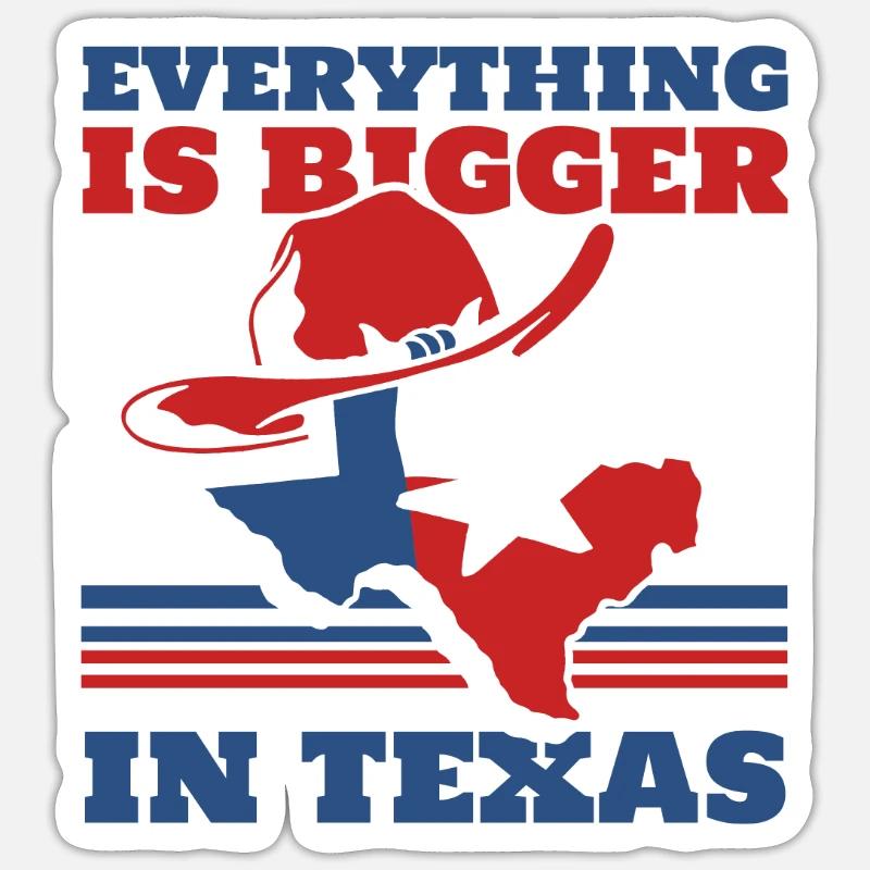 Texas State Texans Texas - Sticker size S (10 x 10 cm) - white matte