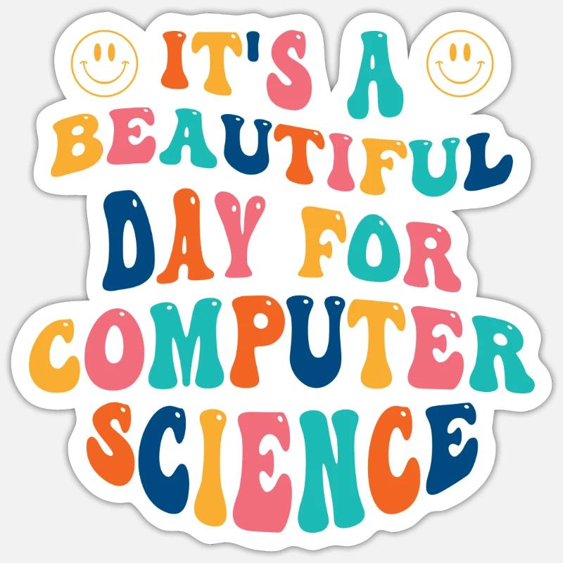 Informatik Studentin Sticker Größe S (10 x 10 cm)