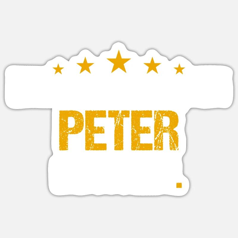 Lass das mal den Peter machen Name Sticker Größe S (10 x 10 cm)