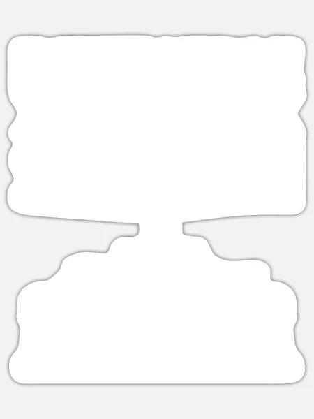 Schach Spielen Schachspiel Geschenk - Sticker Größe S (10 x 10 cm) - Mattweiß