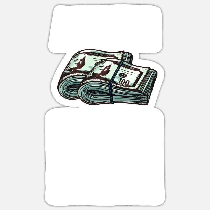 Actifs sur passifs Entrepreneur comptable Sticker taille S (10 x 10 cm)