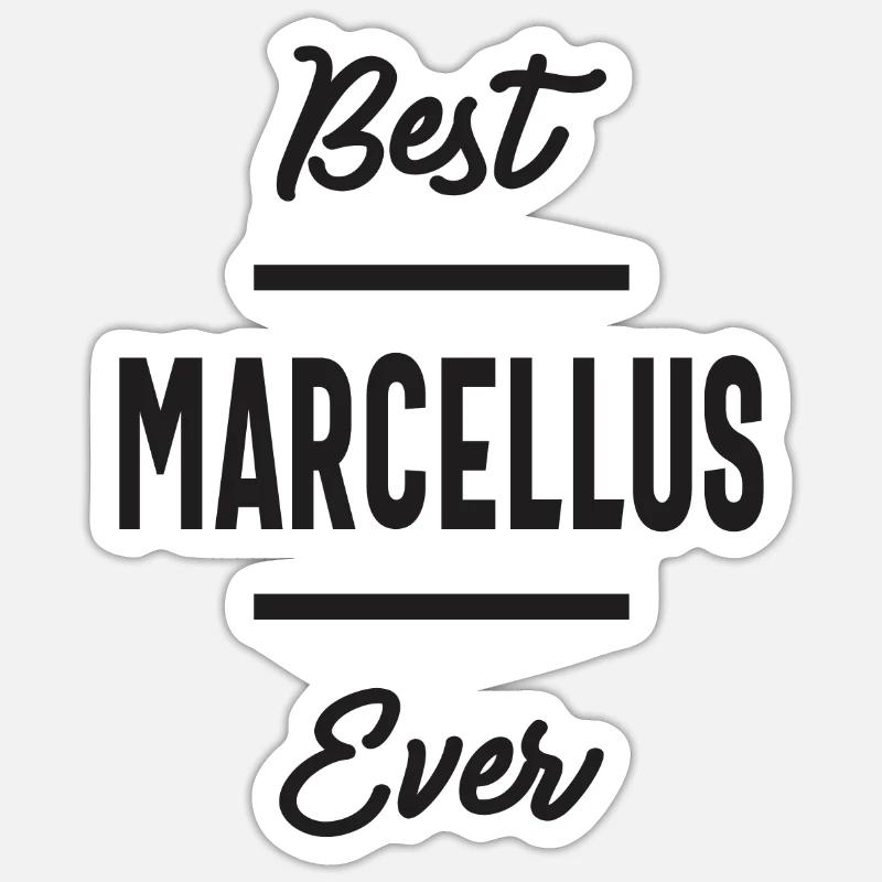 Marcellus Personalized Name - Sticker size S (10 x 10 cm) - white matte