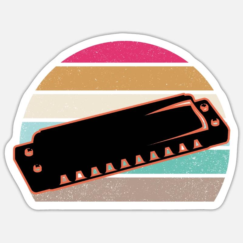Harmonica Sticker taille S (10 x 10 cm)