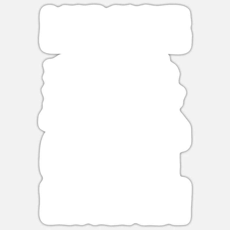 Chat grimpant sur glace - Sticker taille S (10 x 10 cm) - blanc mat