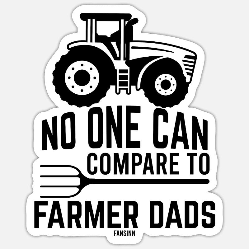 Farmer Dad Acker Farmer Gift Sticker size S (10 x 10 cm)