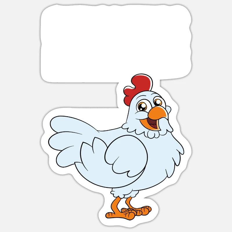 Chickens Before Dates Sticker size S (10 x 10 cm)