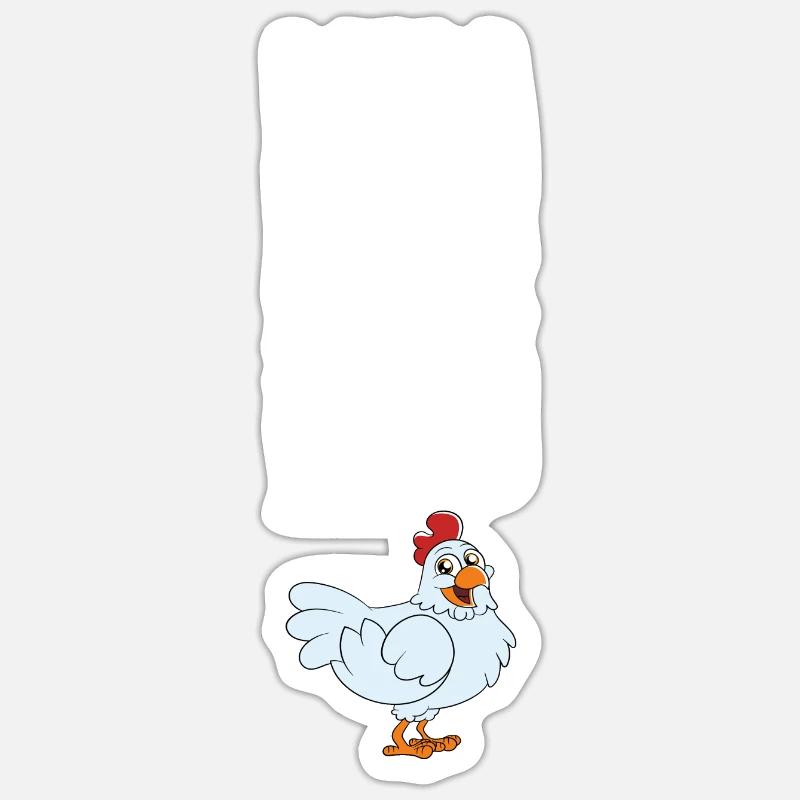 I Am A Chicken Im Never Wrong Sticker size S (10 x 10 cm)