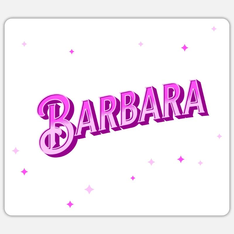 Barbara name personalized - Sticker size S (10 x 10 cm) - white matte
