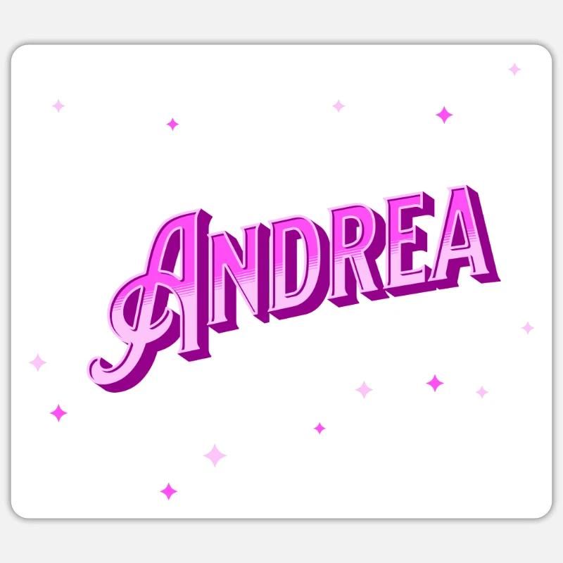 Andrea name personalized - Sticker size S (10 x 10 cm) - white matte