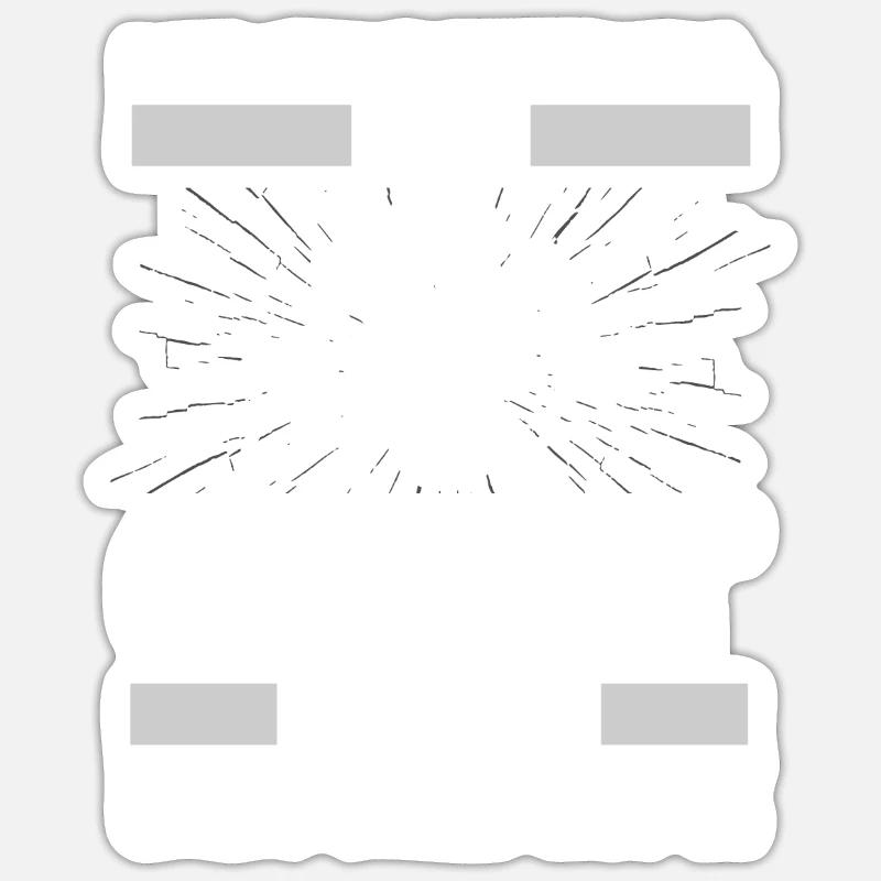 Chat de softball - Sticker taille S (10 x 10 cm) - blanc mat