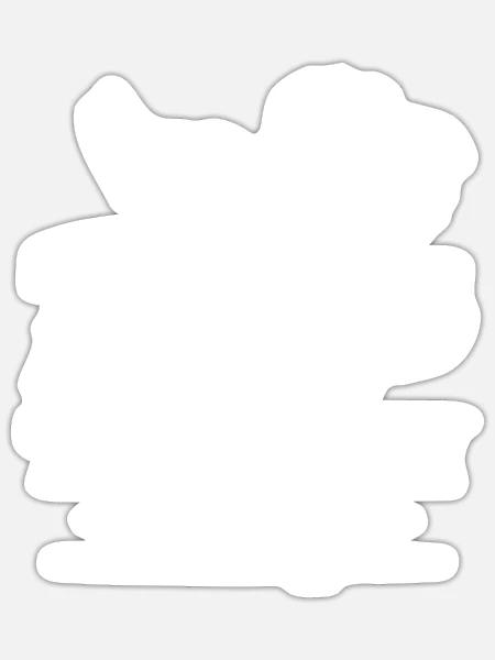 Tiger Spruch - Sticker Größe S (10 x 10 cm) - Mattweiß