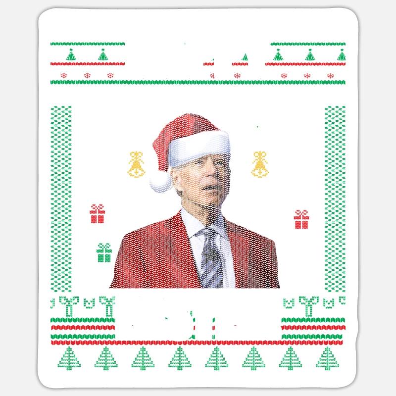 Drôle Biden Pull de Noël moche Joyeuses Pâques Sticker taille S (10 x 10 cm)