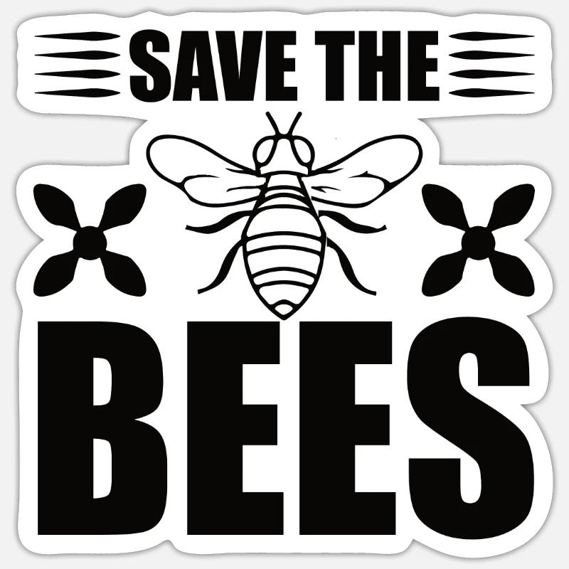 Bi Sticker størrelse S (10 x 10 cm)