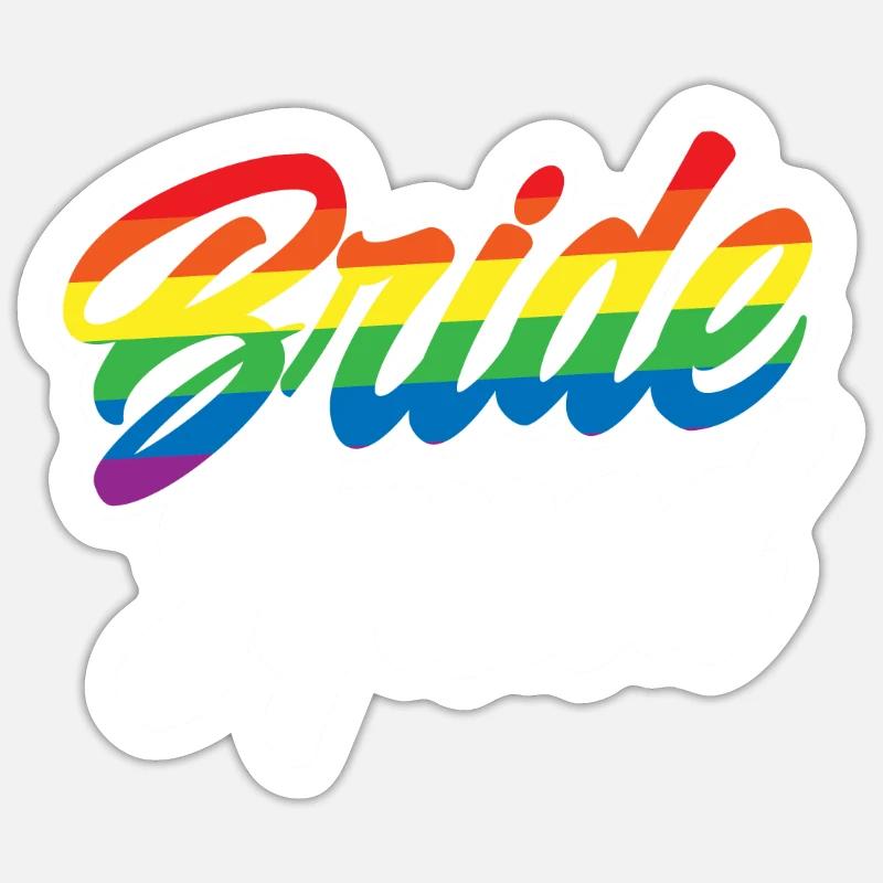 Bride Squad - Sticker Größe S (10 x 10 cm) - Mattweiß