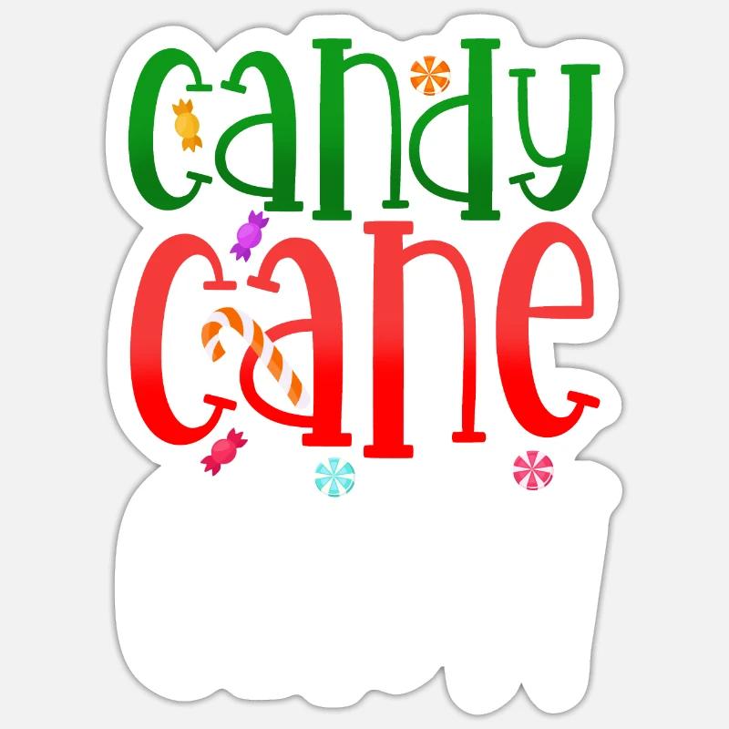 Candy Cane Crew - Sticker size S (10 x 10 cm) - white matte