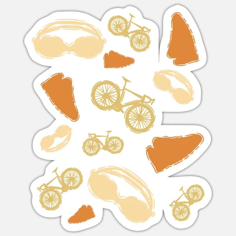 Triathlon Graphics - Sticker size S (10 x 10 cm) - white matte