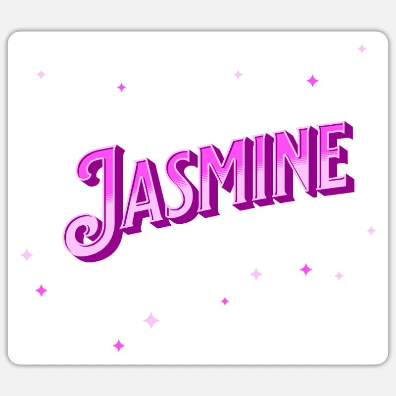 Jasmine name personalized Sticker size S (10 x 10 cm)