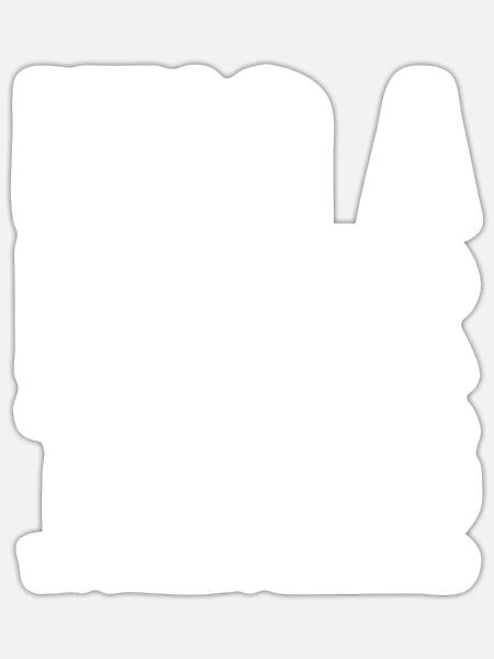 - Sticker size S (10 x 10 cm) - white matte