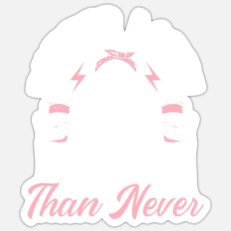 Better Latte Than Never Caffeine Coffee Drinker Sticker size S (10 x 10 cm)