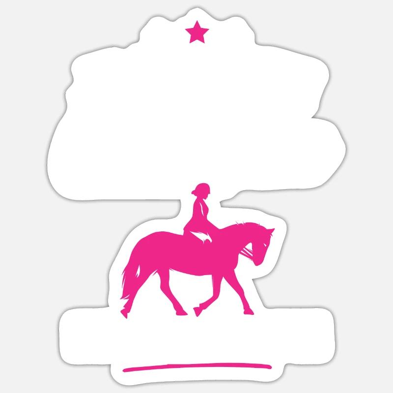 Je suis une cavalière exceptionnelle - Sticker taille S (10 x 10 cm) - blanc mat