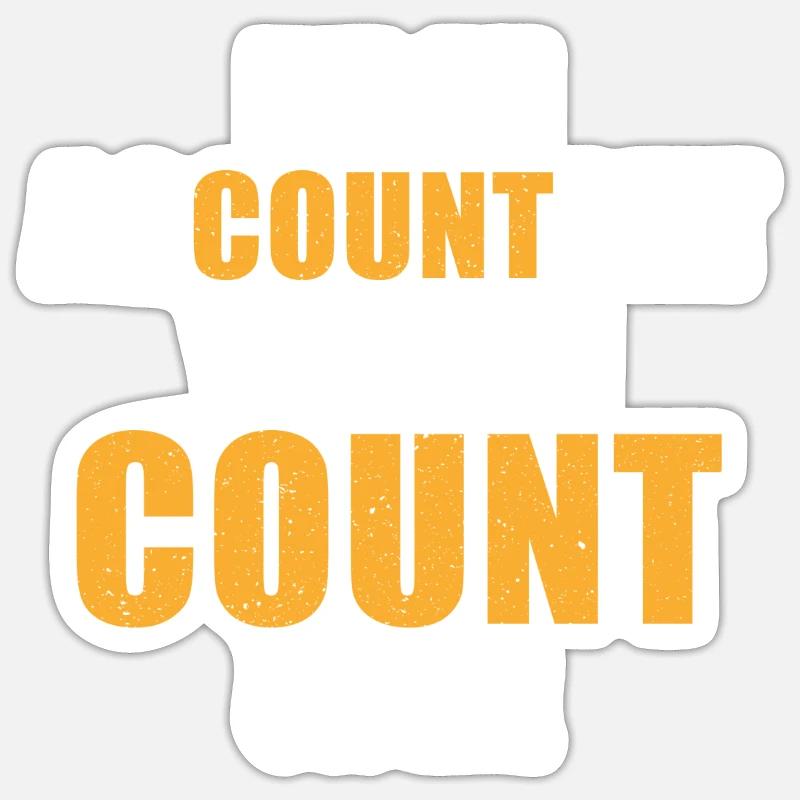 Comptable Spuch Vous pouvez compter sur moi Sticker taille S (10 x 10 cm)