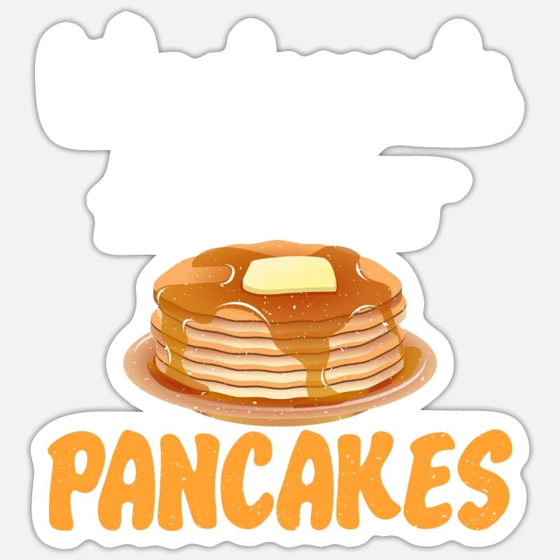 Pancake Lover Cadeau Sticker taille S (10 x 10 cm)